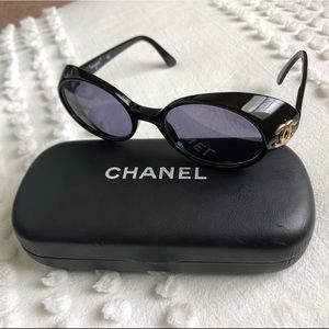 Authentic Chanel Oval Sun Glasses (Vintage)